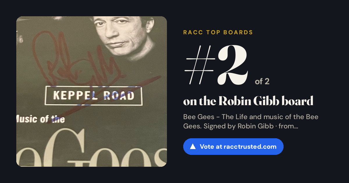 Share card: #2 of 2 on the Robin Gibb board