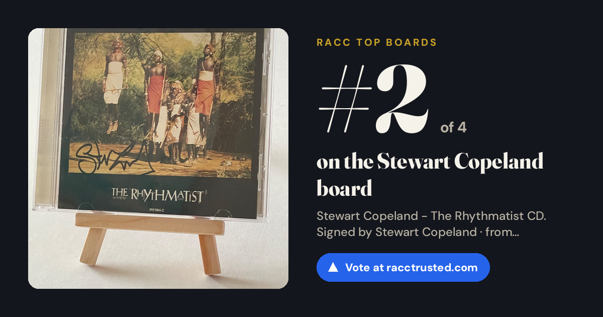 Share card: #2 of 4 on the Stewart Copeland board