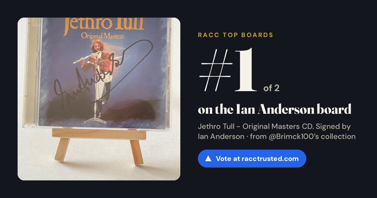 Share card: #1 of 2 on the Ian Anderson board