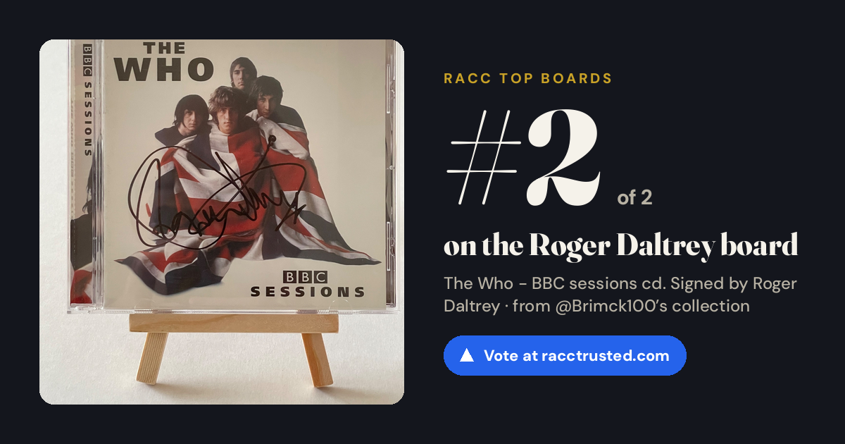 Share card: #2 of 2 on the Roger Daltrey board