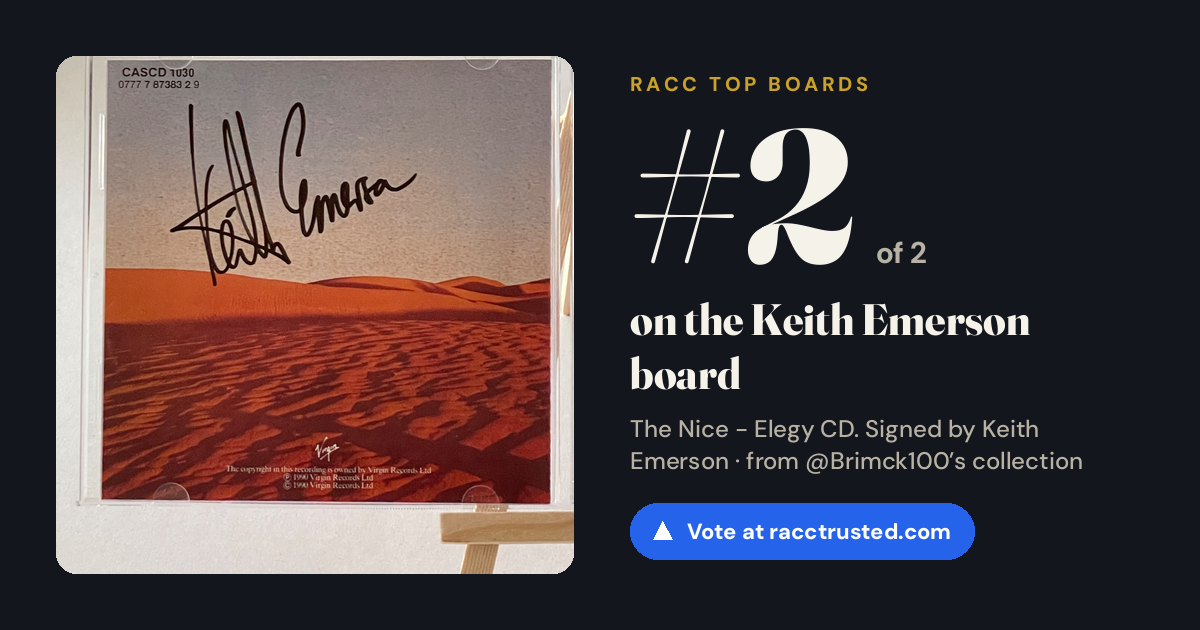 Share card: #2 of 2 on the Keith Emerson board