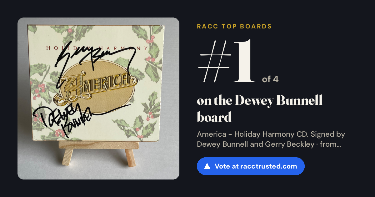 Share card: #1 of 4 on the Dewey Bunnell board