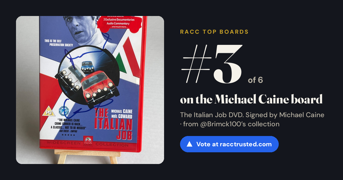 Share card: #3 of 6 on the Michael Caine board