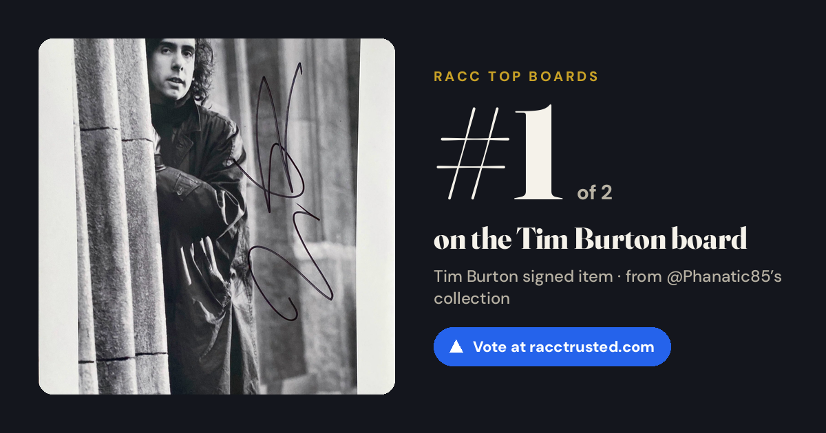 Share card: #1 of 2 on the Tim Burton board