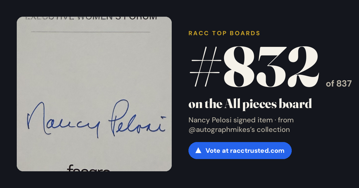 Share card: #832 of 837 on the All pieces board