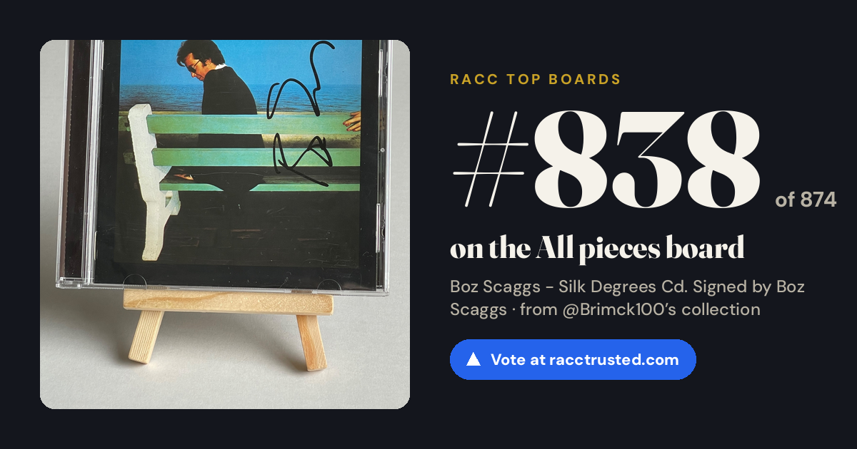 Share card: #838 of 852 on the All pieces board