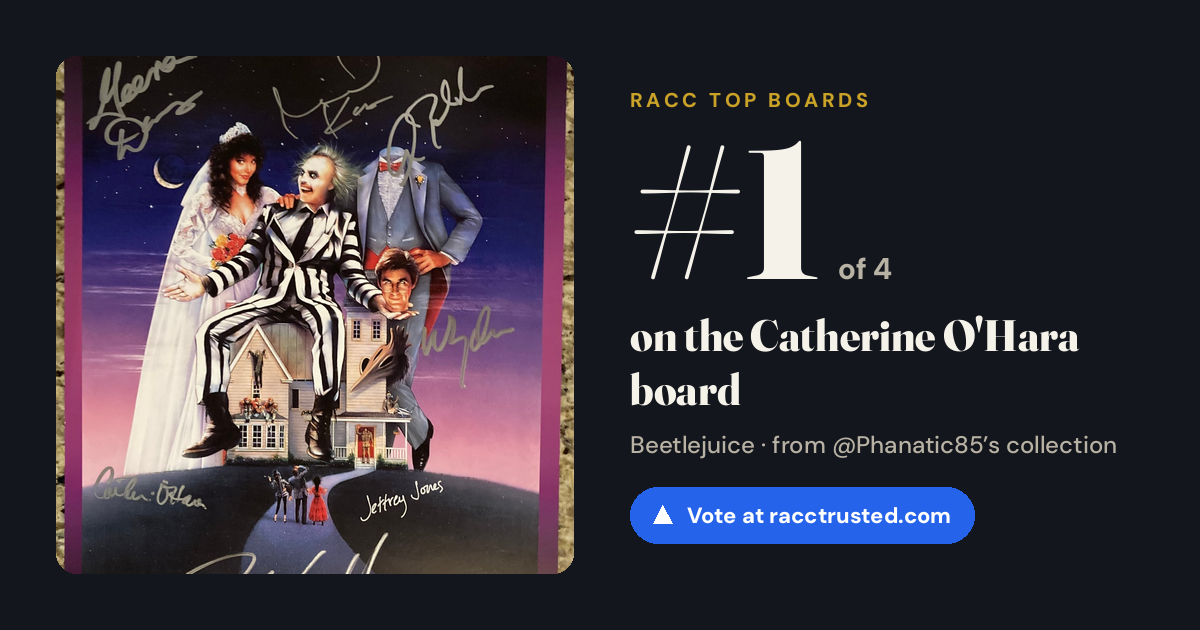 Share card: #1 of 4 on the Catherine O'Hara board