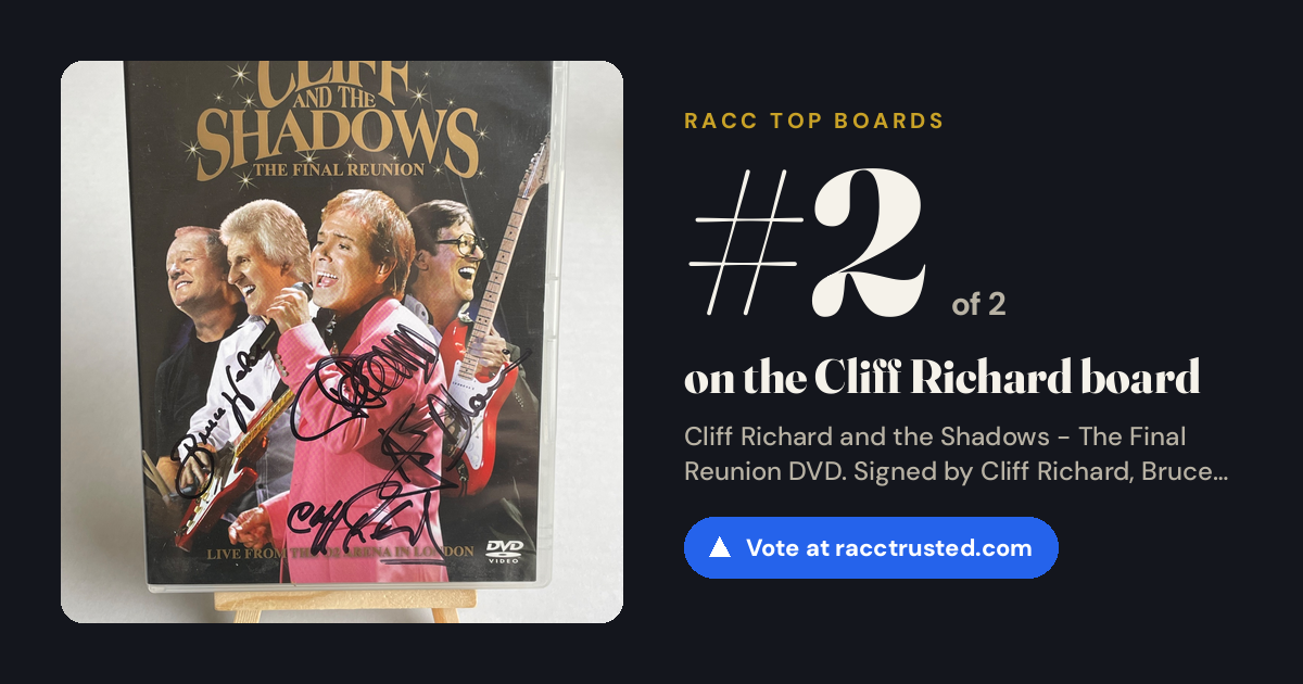 Share card: #2 of 2 on the Cliff Richard board