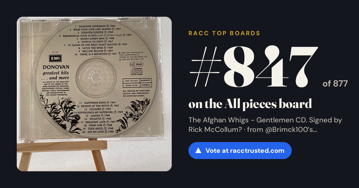 Share card: #847 of 875 on the All pieces board
