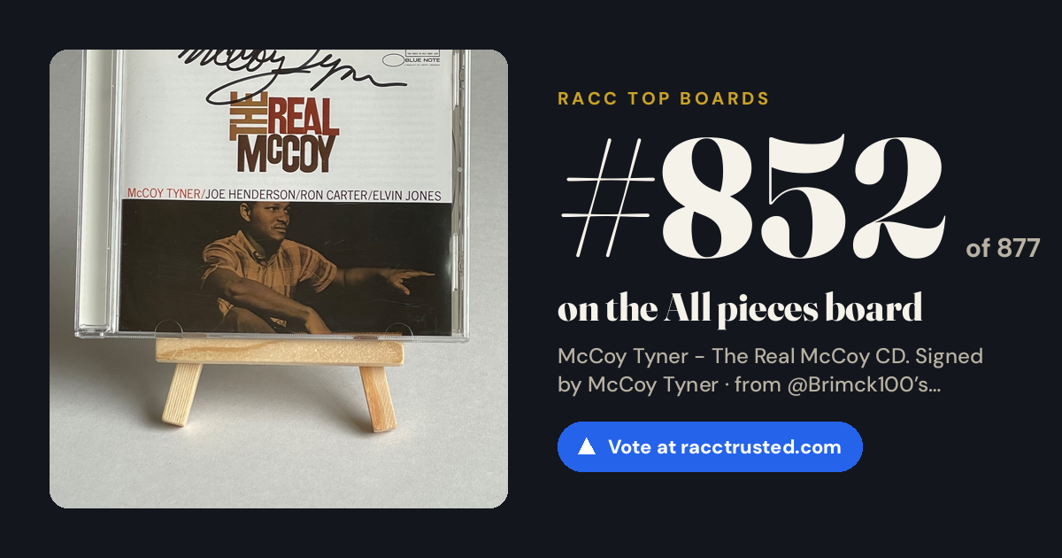 Share card: #852 of 875 on the All pieces board
