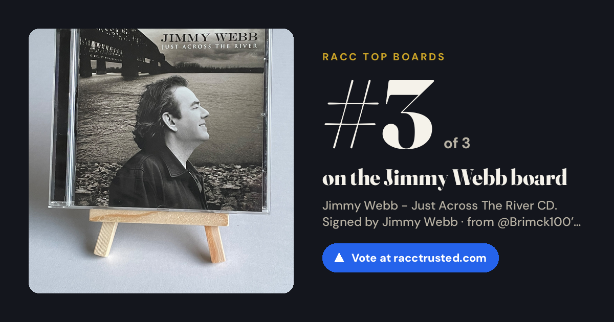 Share card: #3 of 3 on the Jimmy Webb board