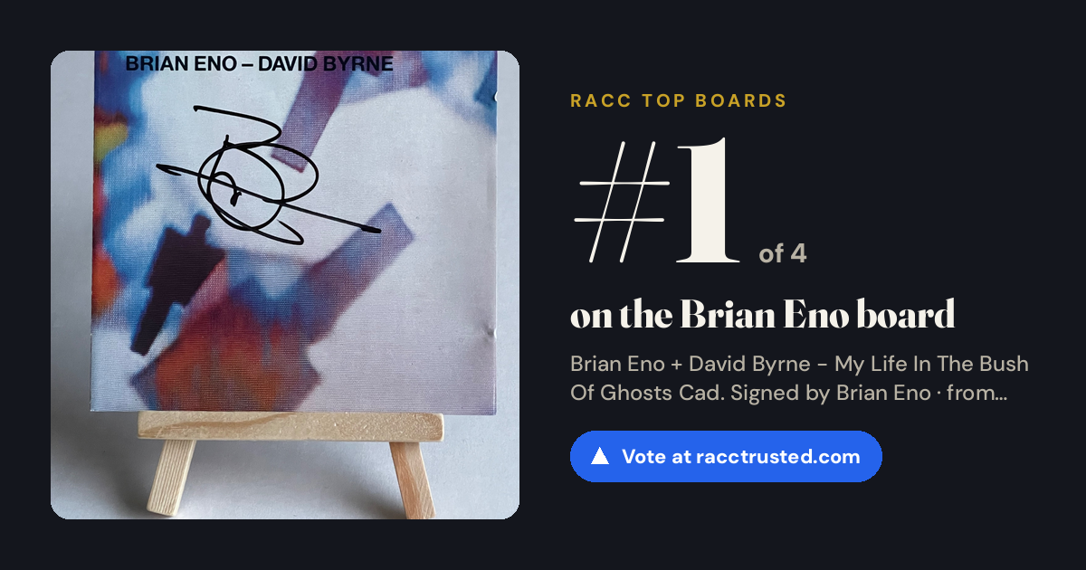 Share card: #1 of 4 on the Brian Eno board