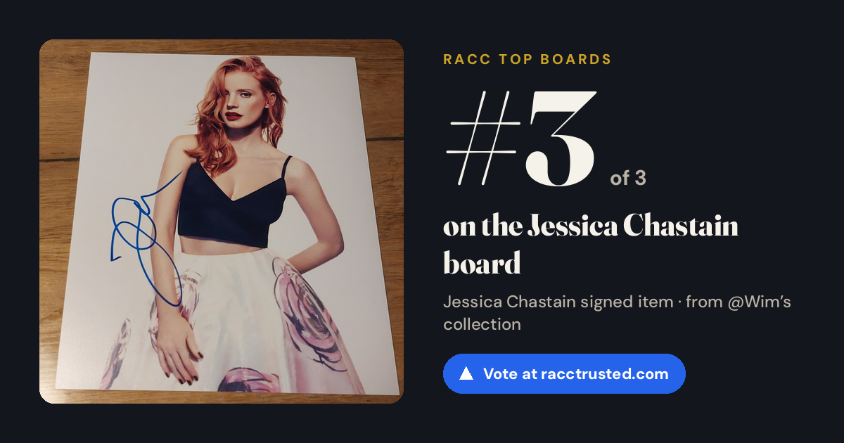 Share card: #3 of 3 on the Jessica Chastain board