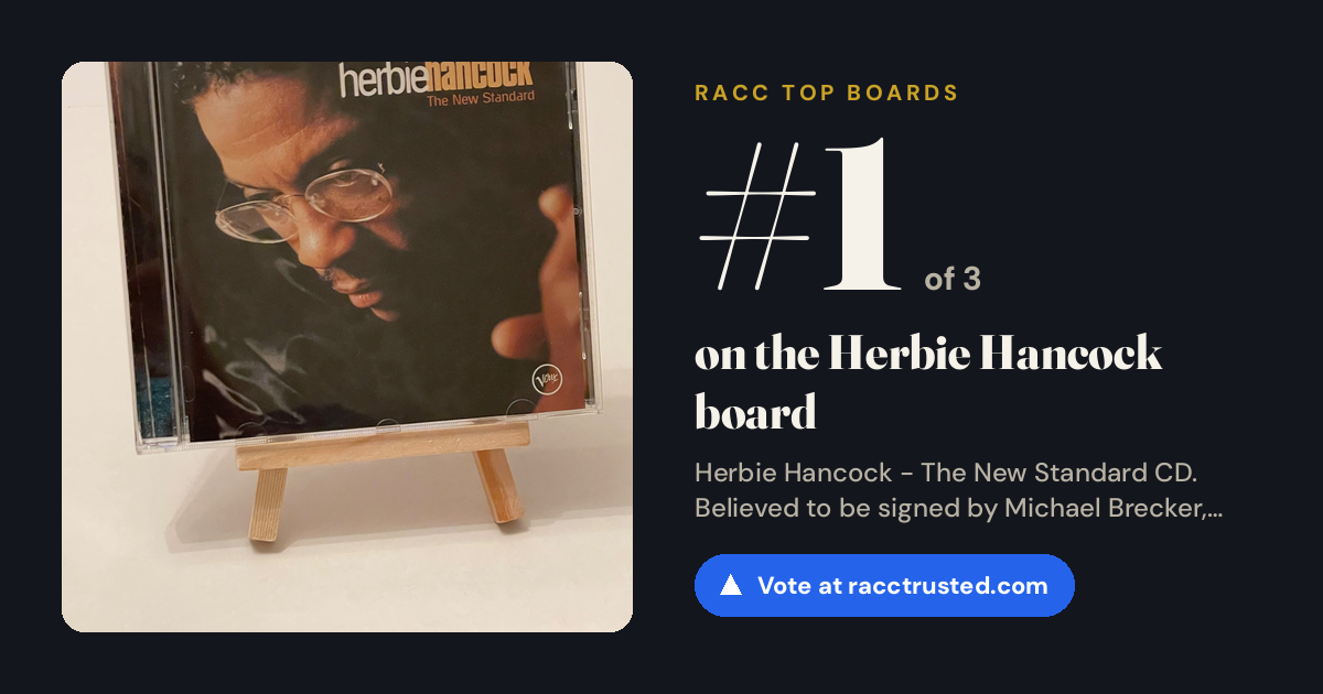 Share card: #1 of 3 on the Herbie Hancock board