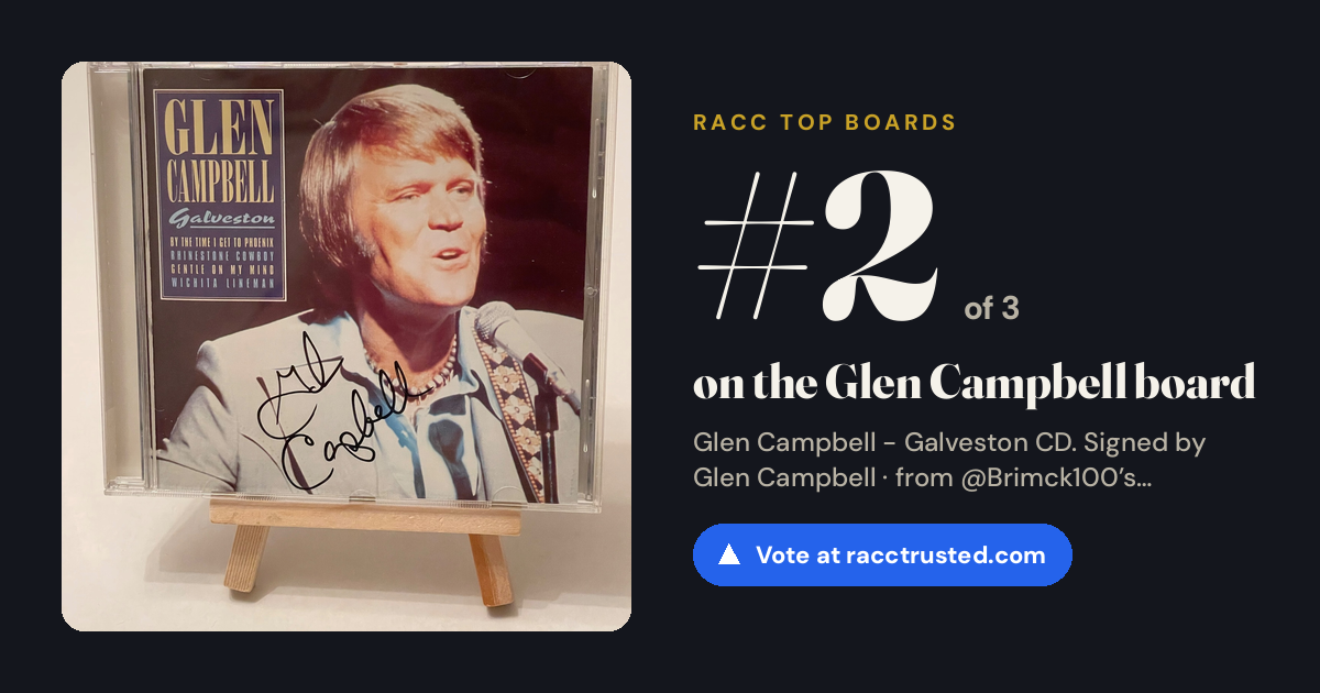 Share card: #2 of 3 on the Glen Campbell board