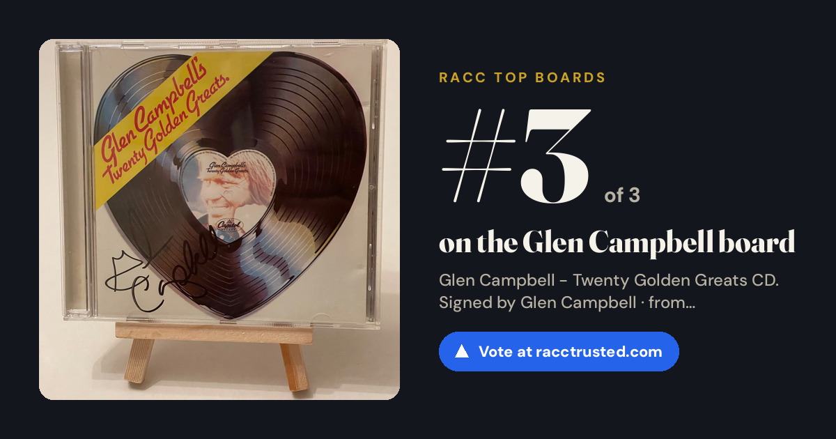 Share card: #3 of 3 on the Glen Campbell board