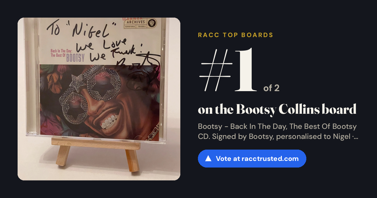 Share card: #1 of 2 on the Bootsy Collins board