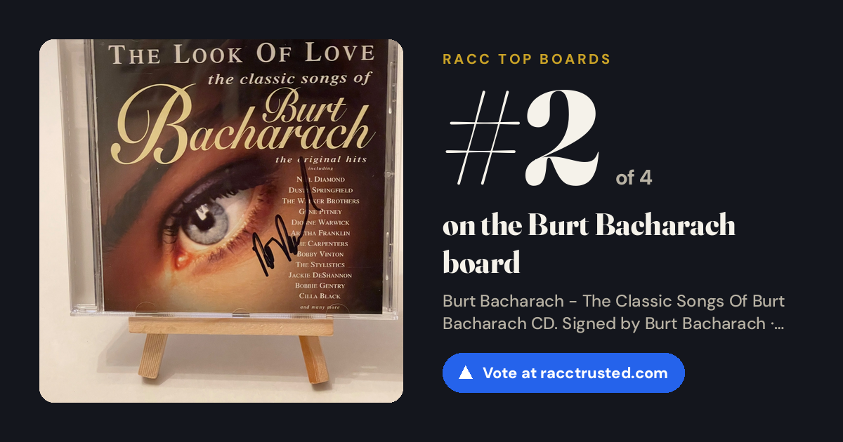 Share card: #2 of 4 on the Burt Bacharach board