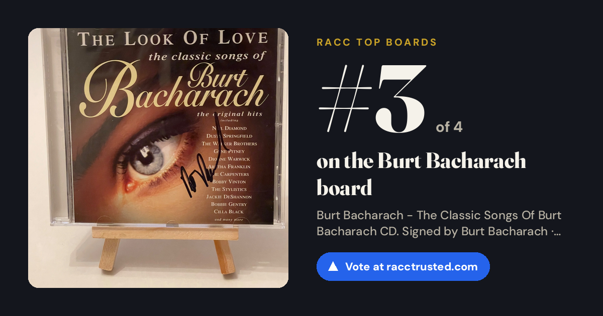 Share card: #3 of 4 on the Burt Bacharach board