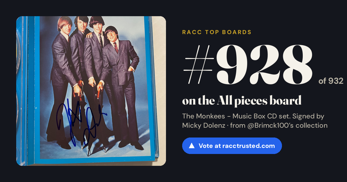 Share card: #928 of 932 on the All pieces board