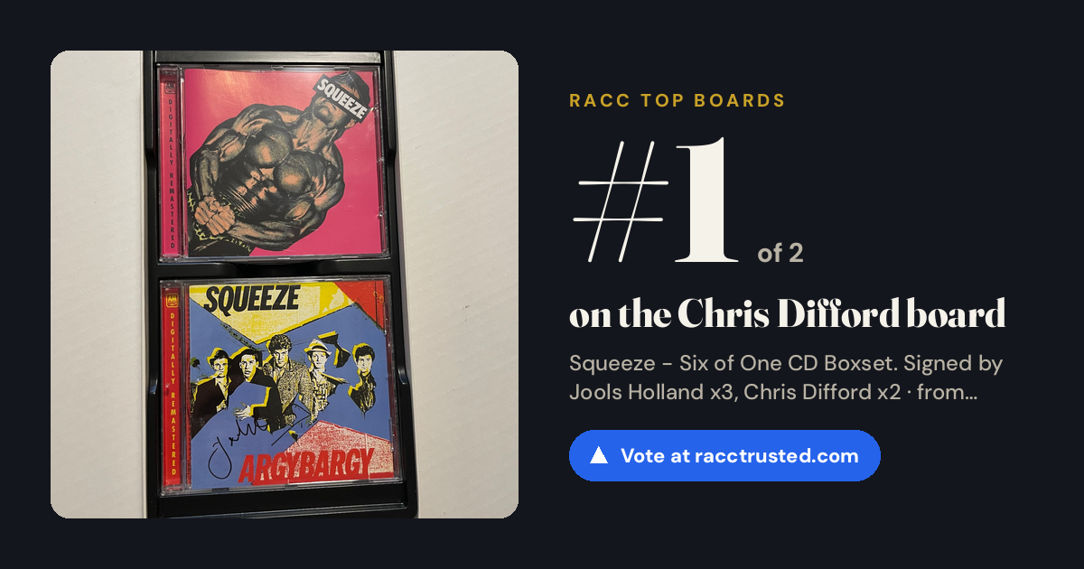 Share card: #1 of 2 on the Chris Difford board