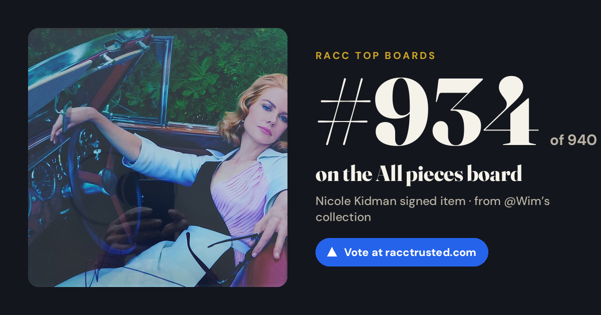 Share card: #934 of 940 on the All pieces board