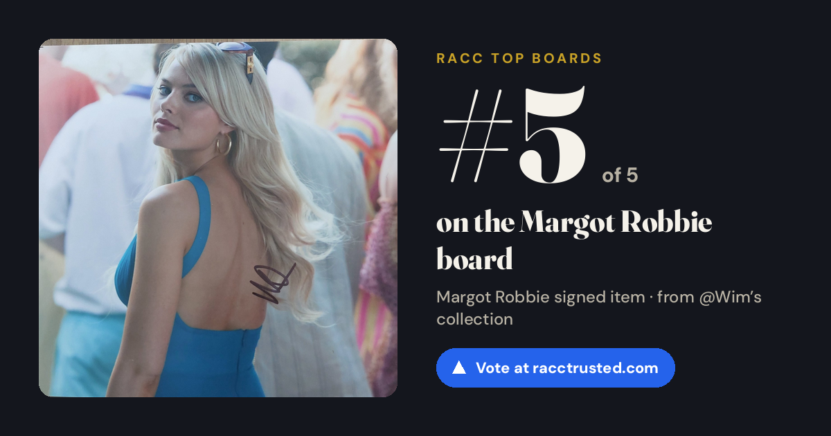 Share card: #5 of 5 on the Margot Robbie board