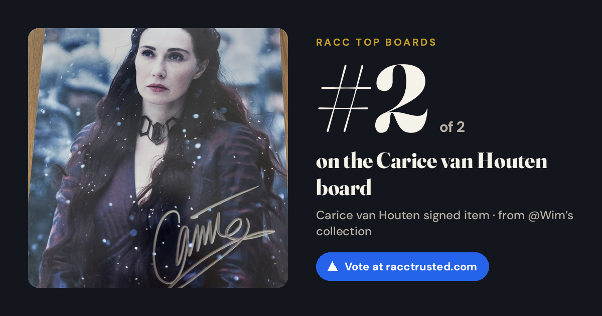 Share card: #2 of 2 on the Carice van Houten board