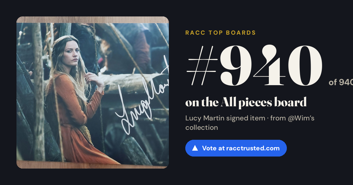 Share card: #940 of 940 on the All pieces board
