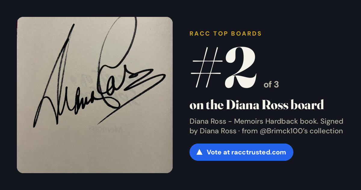 Share card: #2 of 3 on the Diana Ross board