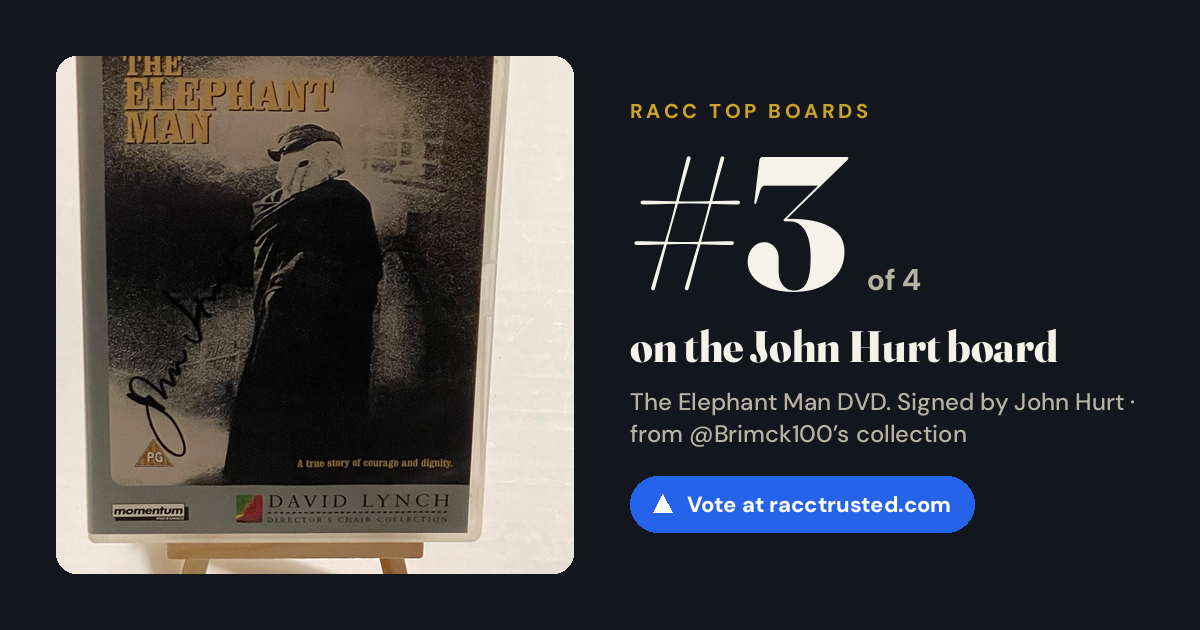 Share card: #3 of 4 on the John Hurt board