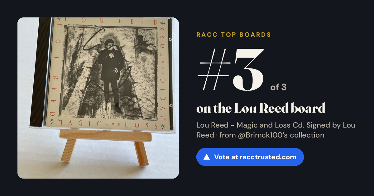 Share card: #3 of 3 on the Lou Reed board