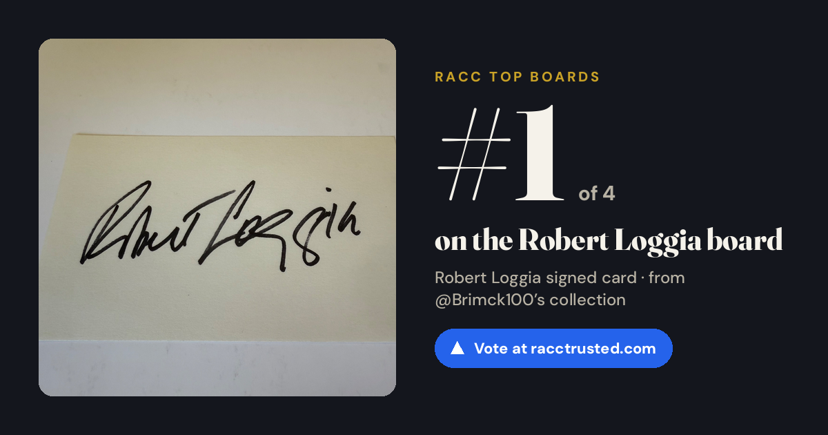Share card: #1 of 4 on the Robert Loggia board