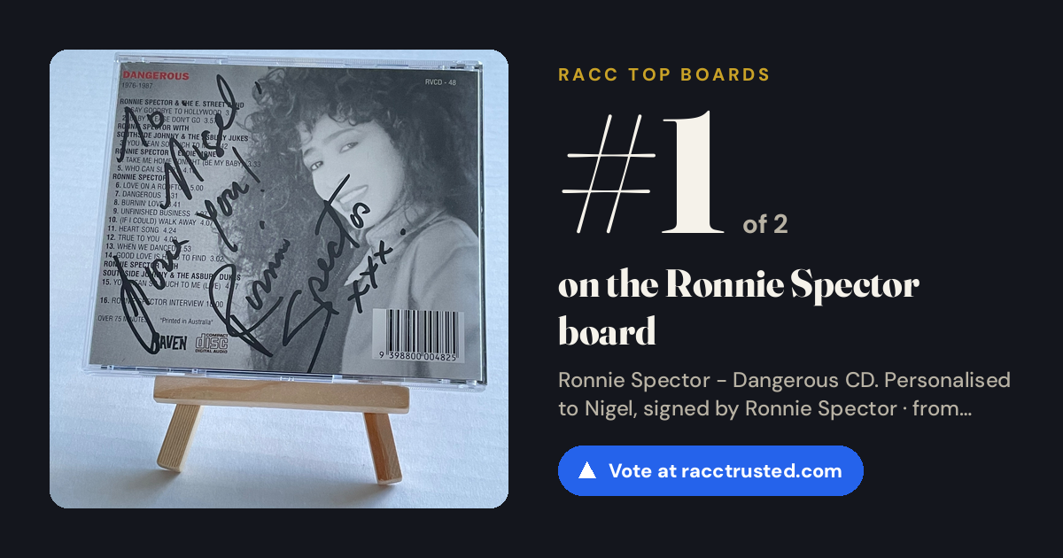 Share card: #1 of 2 on the Ronnie Spector board