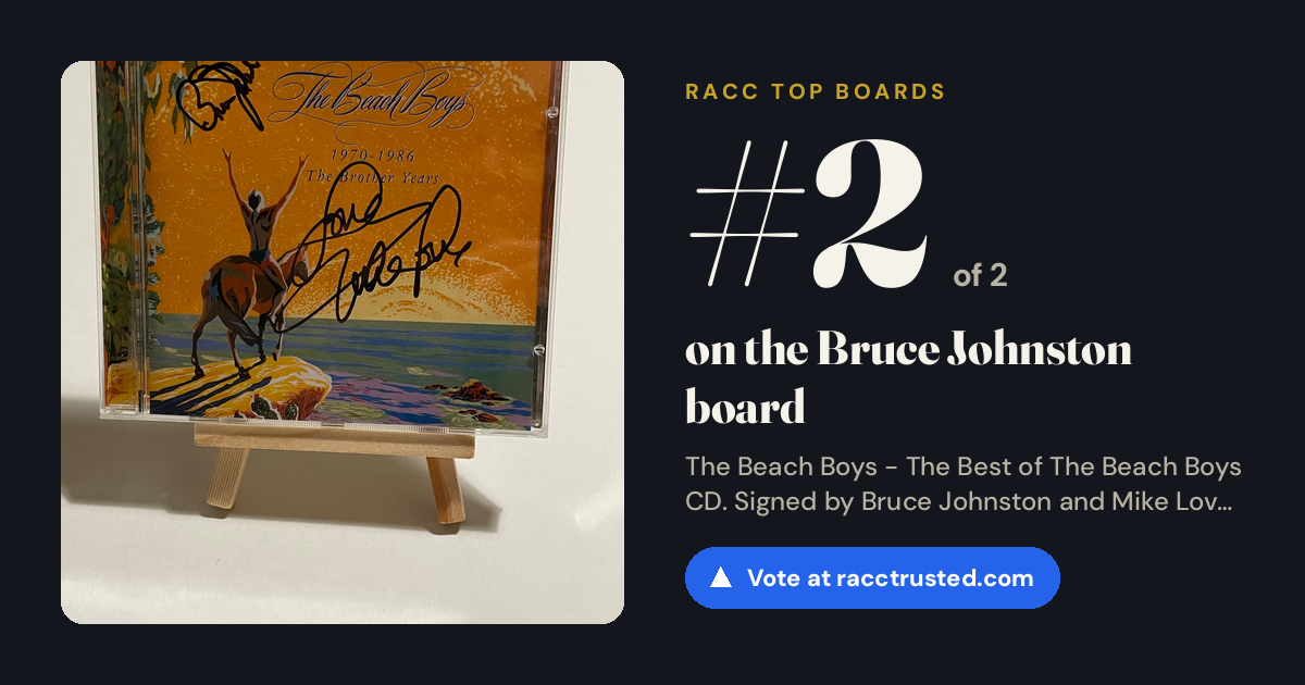 Share card: #2 of 2 on the Bruce Johnston board