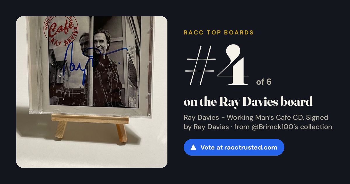Share card: #4 of 6 on the Ray Davies board