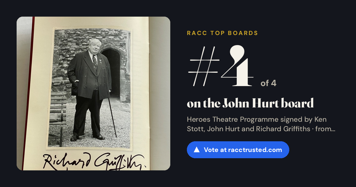 Share card: #4 of 4 on the John Hurt board