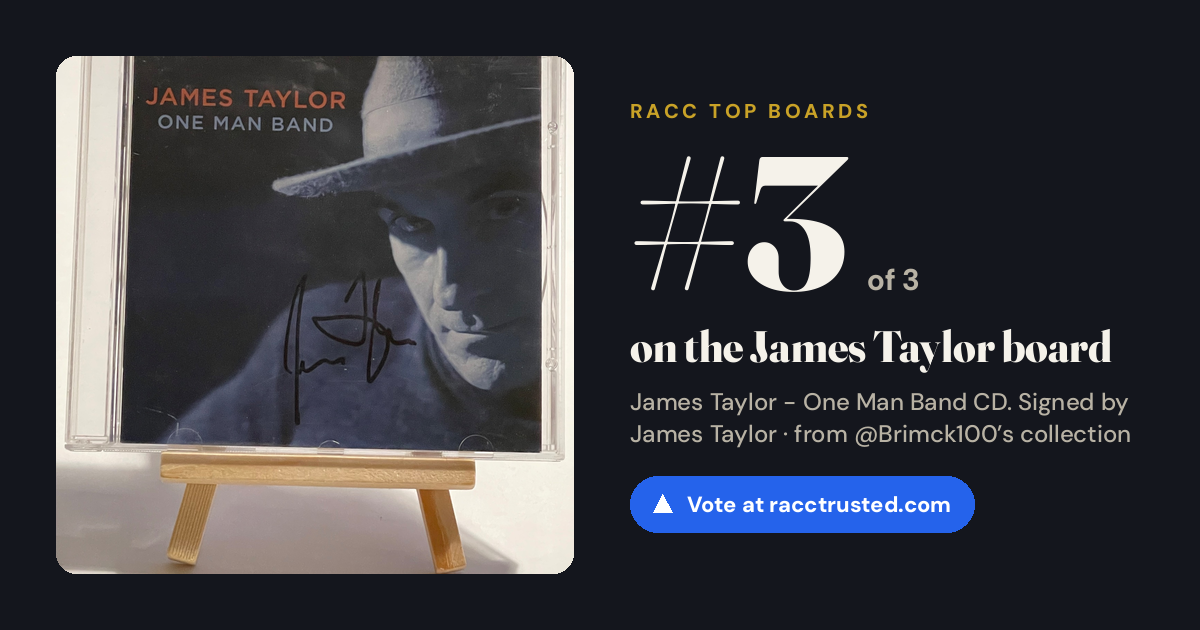 Share card: #3 of 3 on the James Taylor board