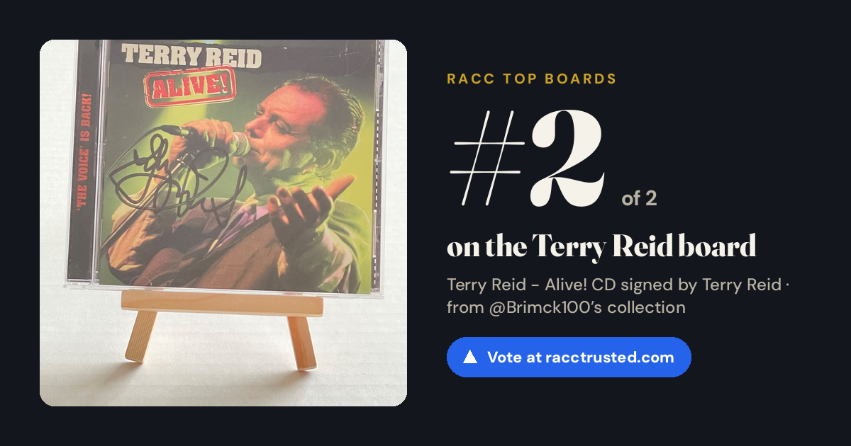 Share card: #2 of 2 on the Terry Reid board