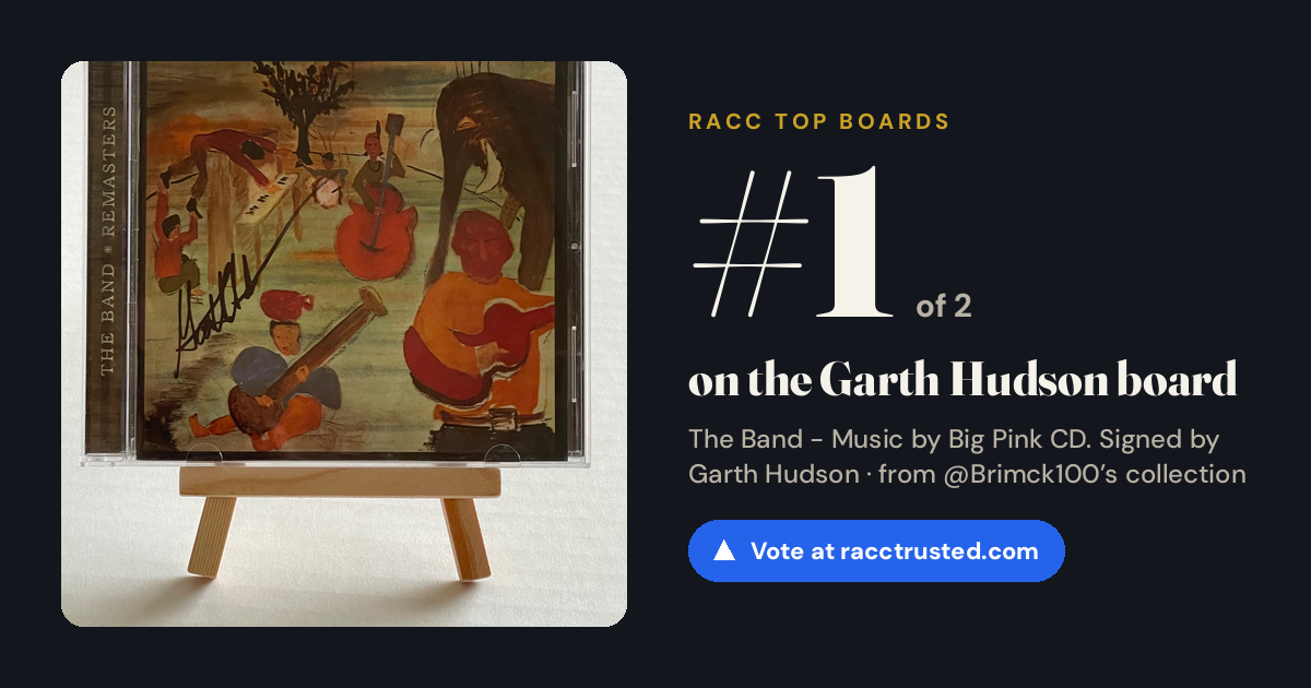 Share card: #1 of 2 on the Garth Hudson board