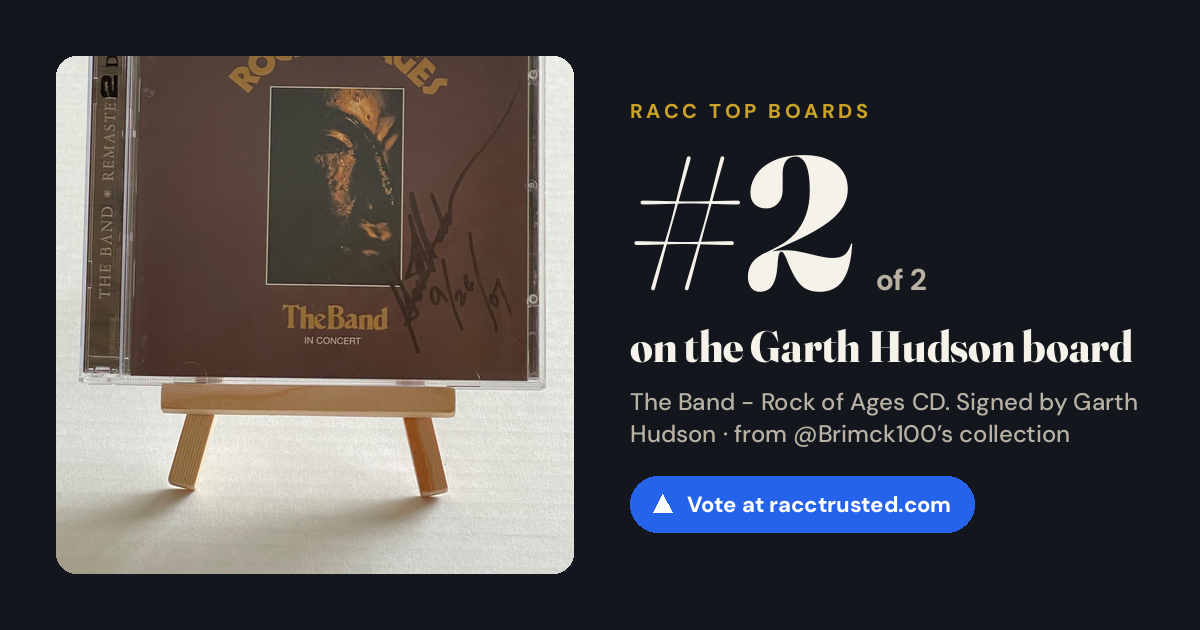 Share card: #2 of 2 on the Garth Hudson board