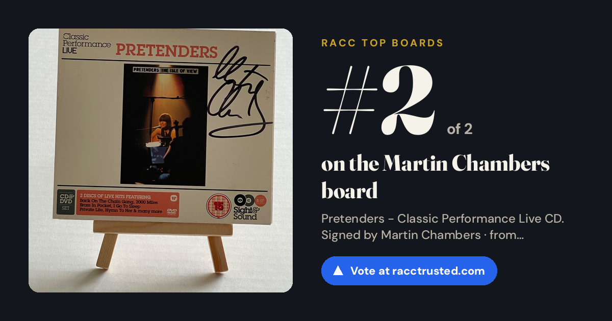 Share card: #2 of 2 on the Martin Chambers board