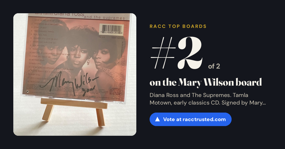 Share card: #2 of 2 on the Mary Wilson board