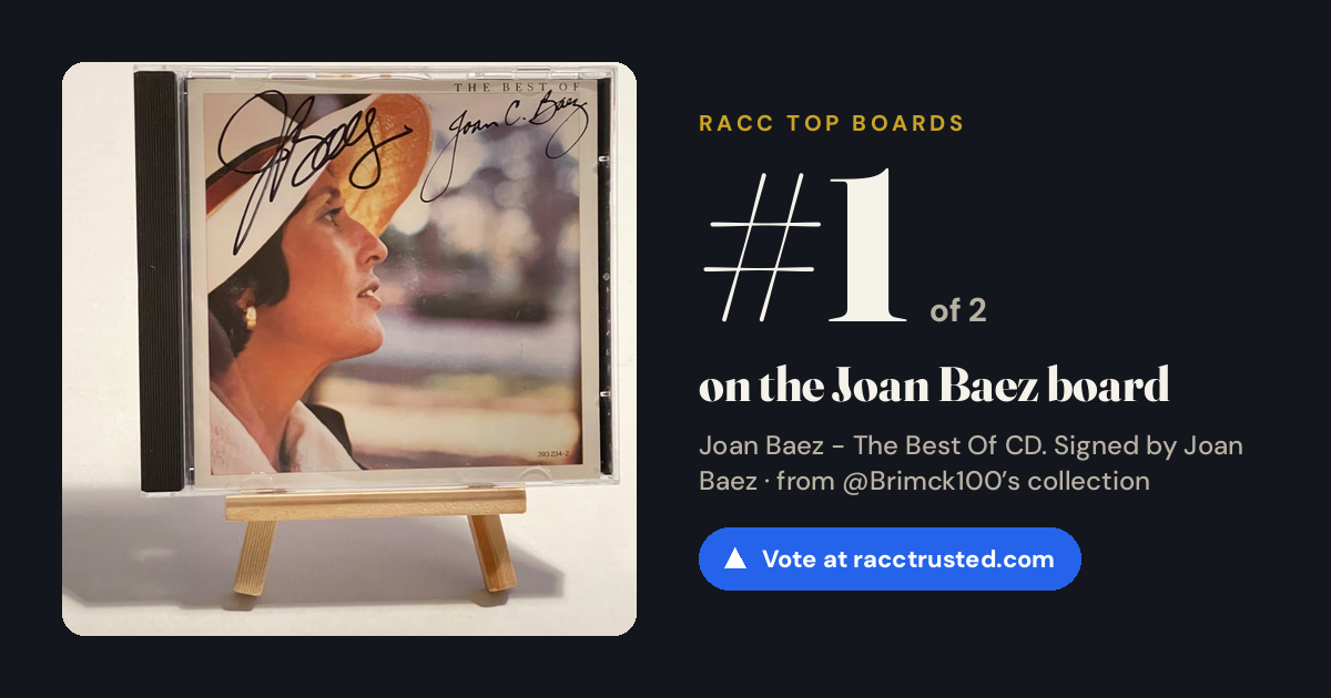 Share card: #1 of 2 on the Joan Baez board