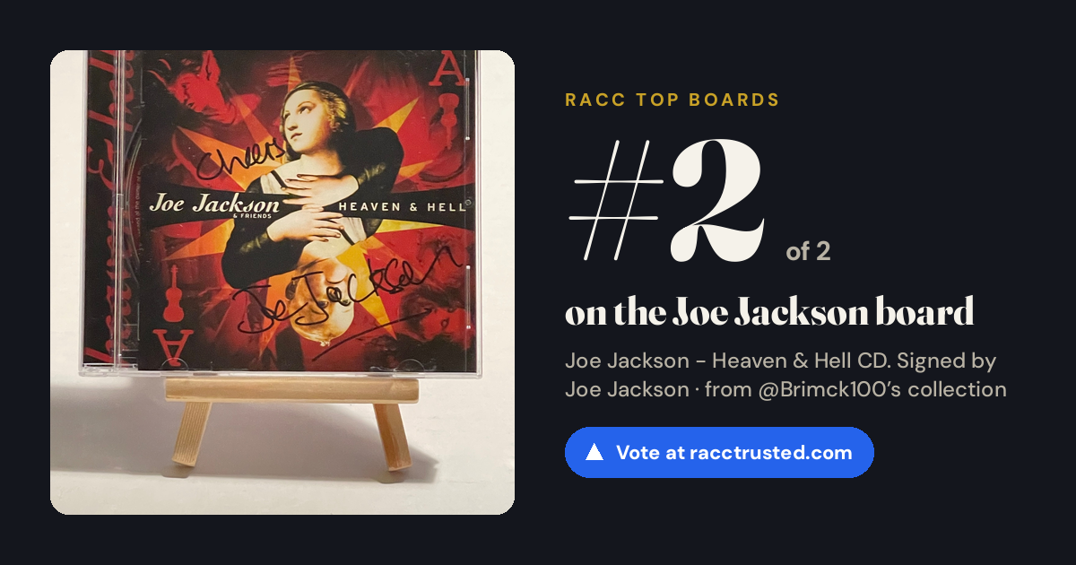 Share card: #2 of 2 on the Joe Jackson board