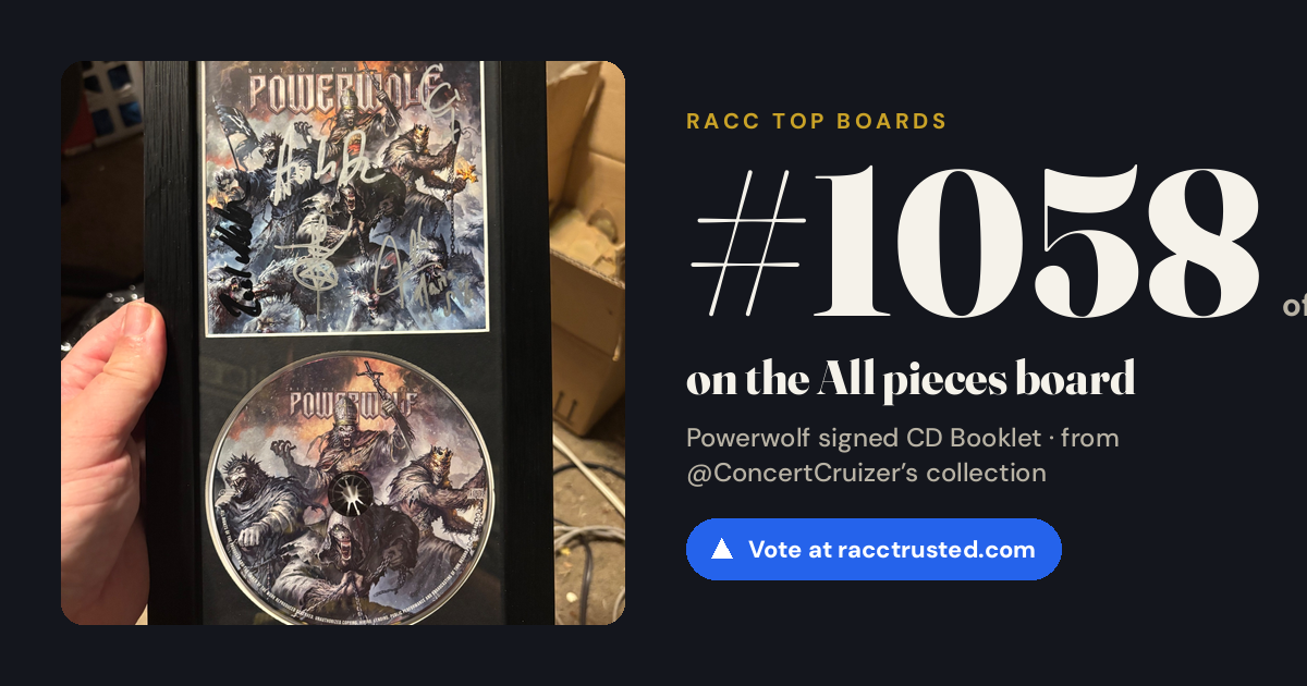 Share card: #1058 of 1063 on the All pieces board