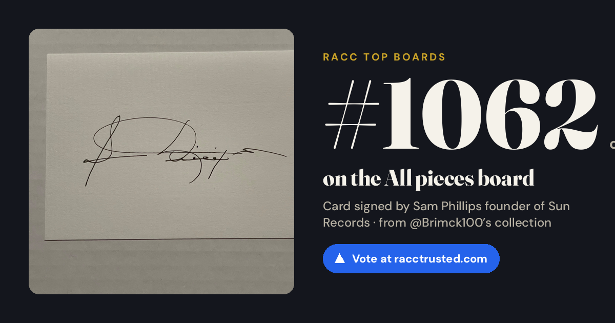 Share card: #1062 of 1065 on the All pieces board