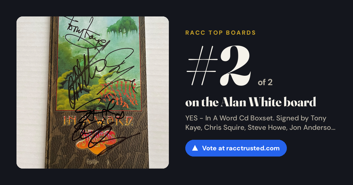 Share card: #2 of 2 on the Alan White board