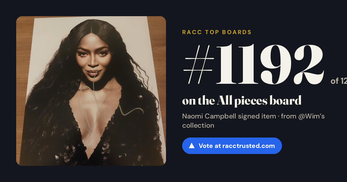 Share card: #1192 of 1212 on the All pieces board