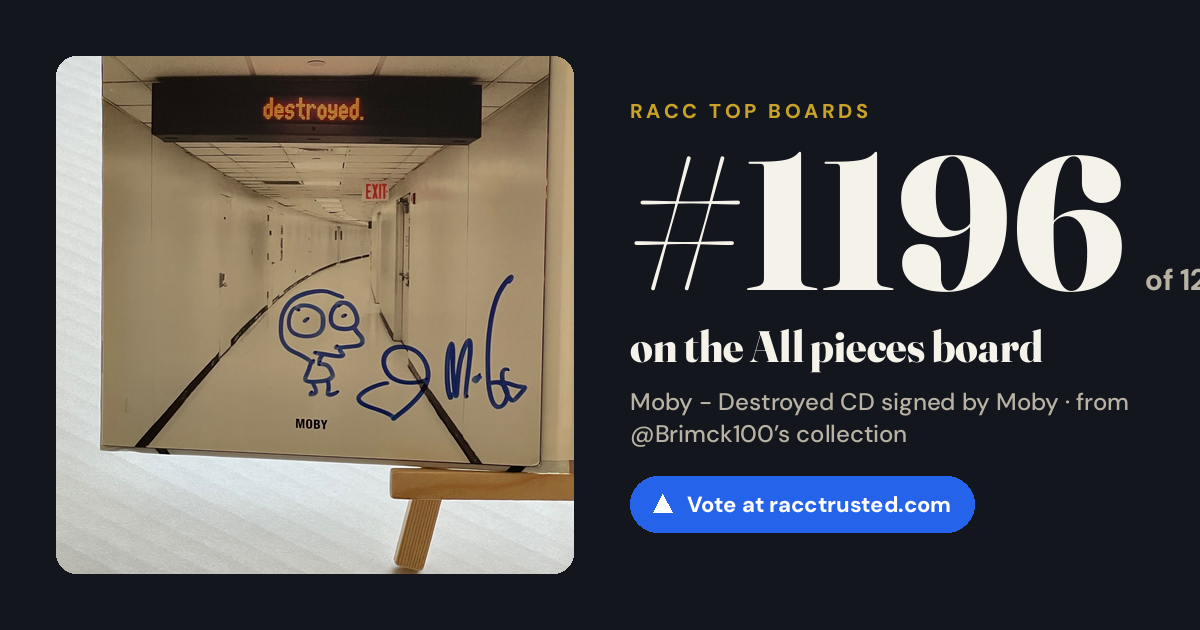 Share card: #1195 of 1209 on the All pieces board